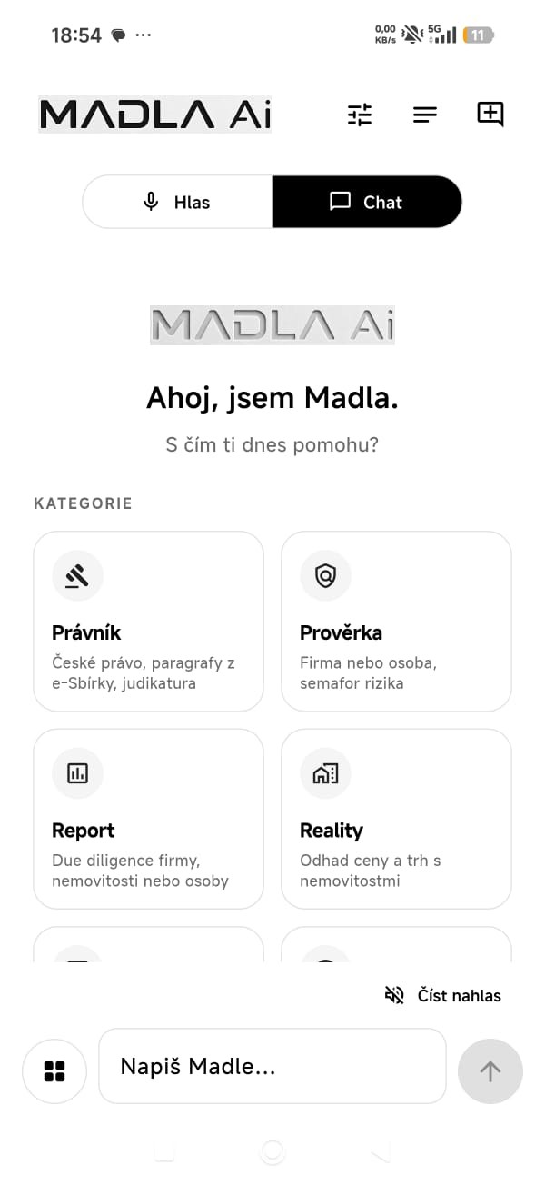MADLA Ai — Domov